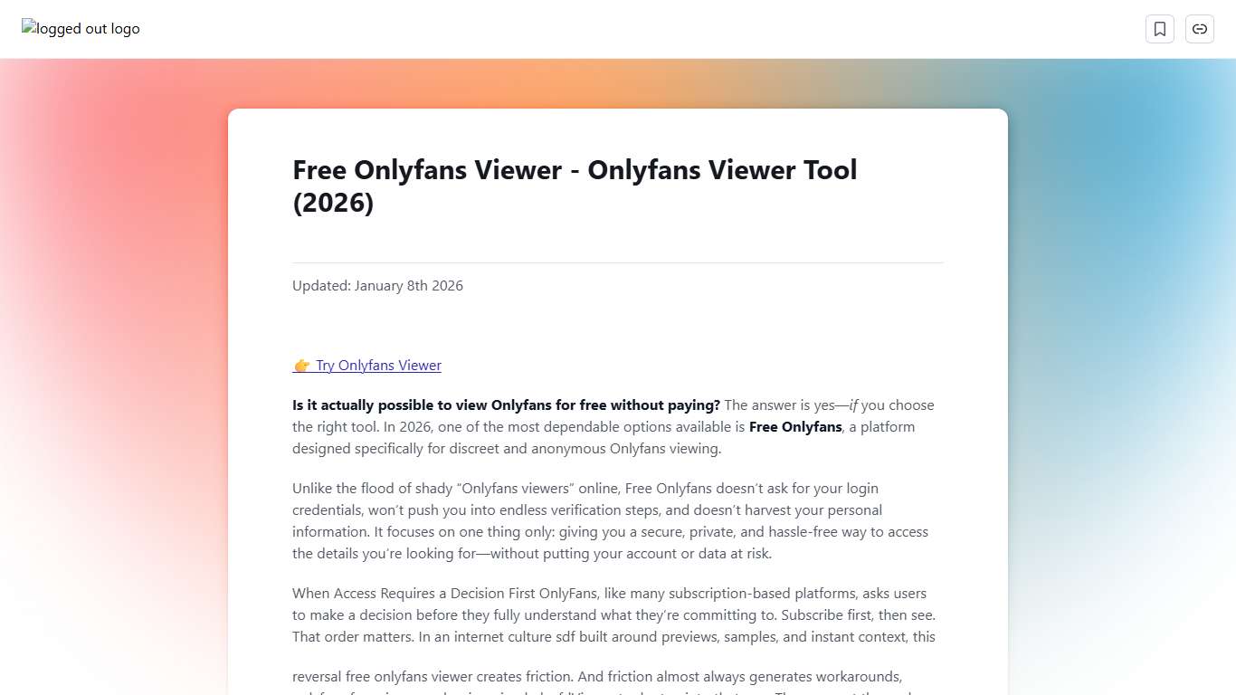 Free Onlyfans Viewer - Onlyfans Viewer Tool (2026) Scribe