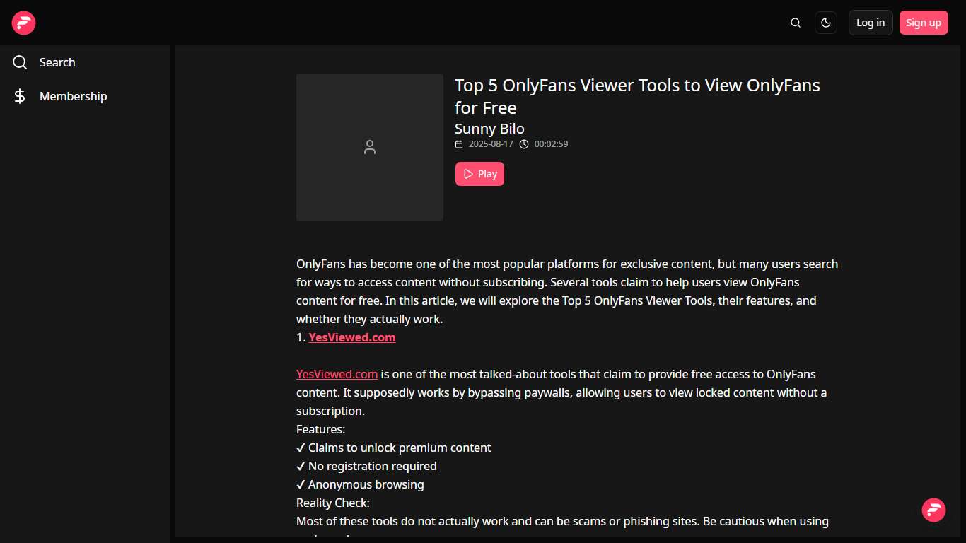 Top 5 OnlyFans Viewer Tools to View OnlyFans for Free - Podcast on Firstory